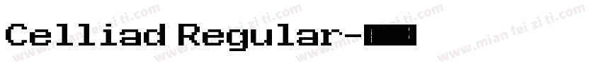 Celliad Regular字体转换